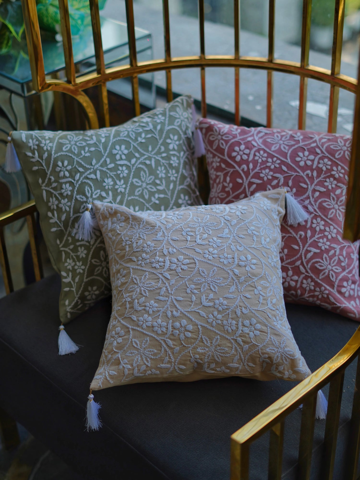 Discover-Chikankari-Elegance-Handcrafted-Luxury-Decor SUKHARA HOME and LIFESTYLE