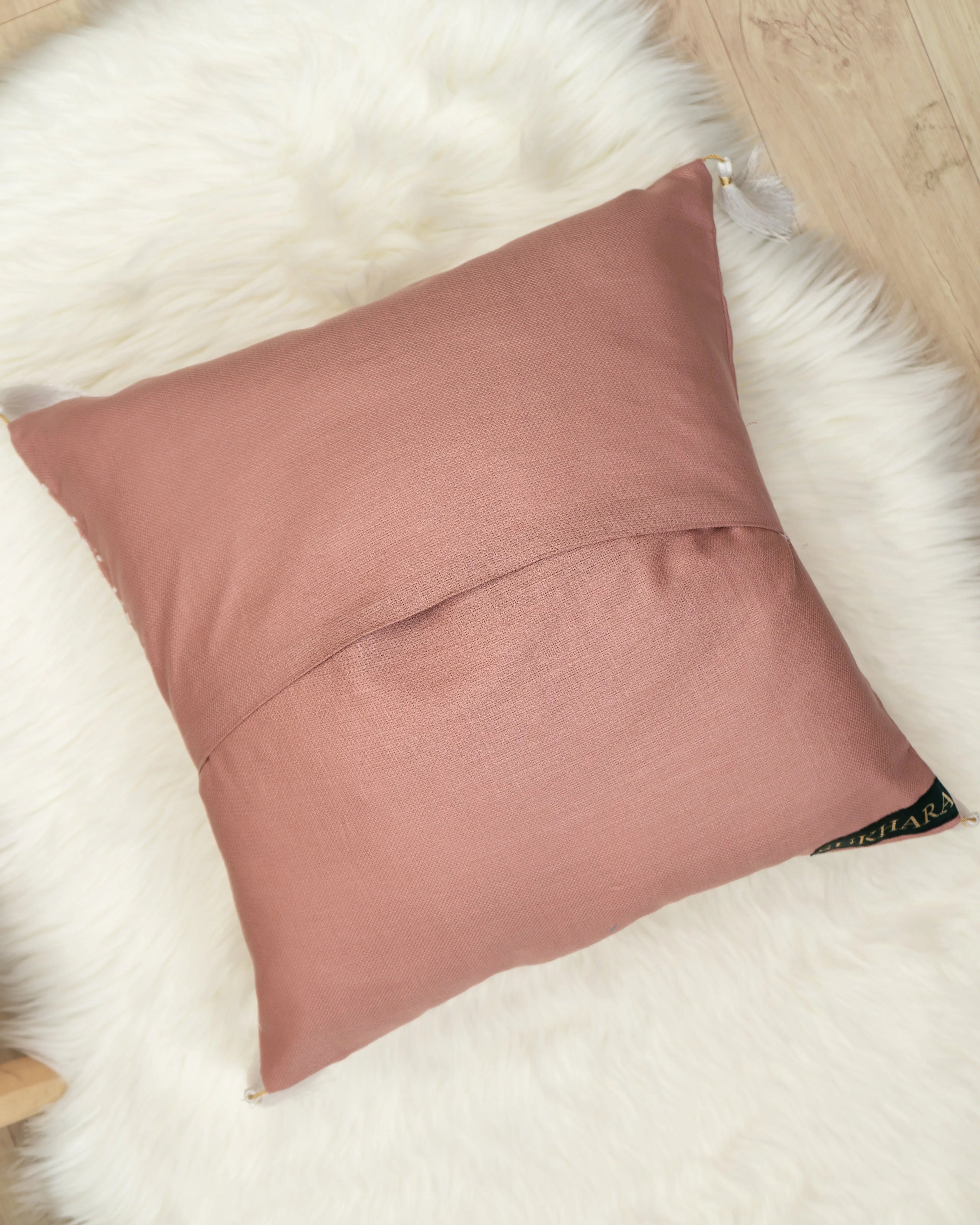 Phool Aur Patte Chikankari Cushion Covers: Handmade Luxury Home Decor Sukhara