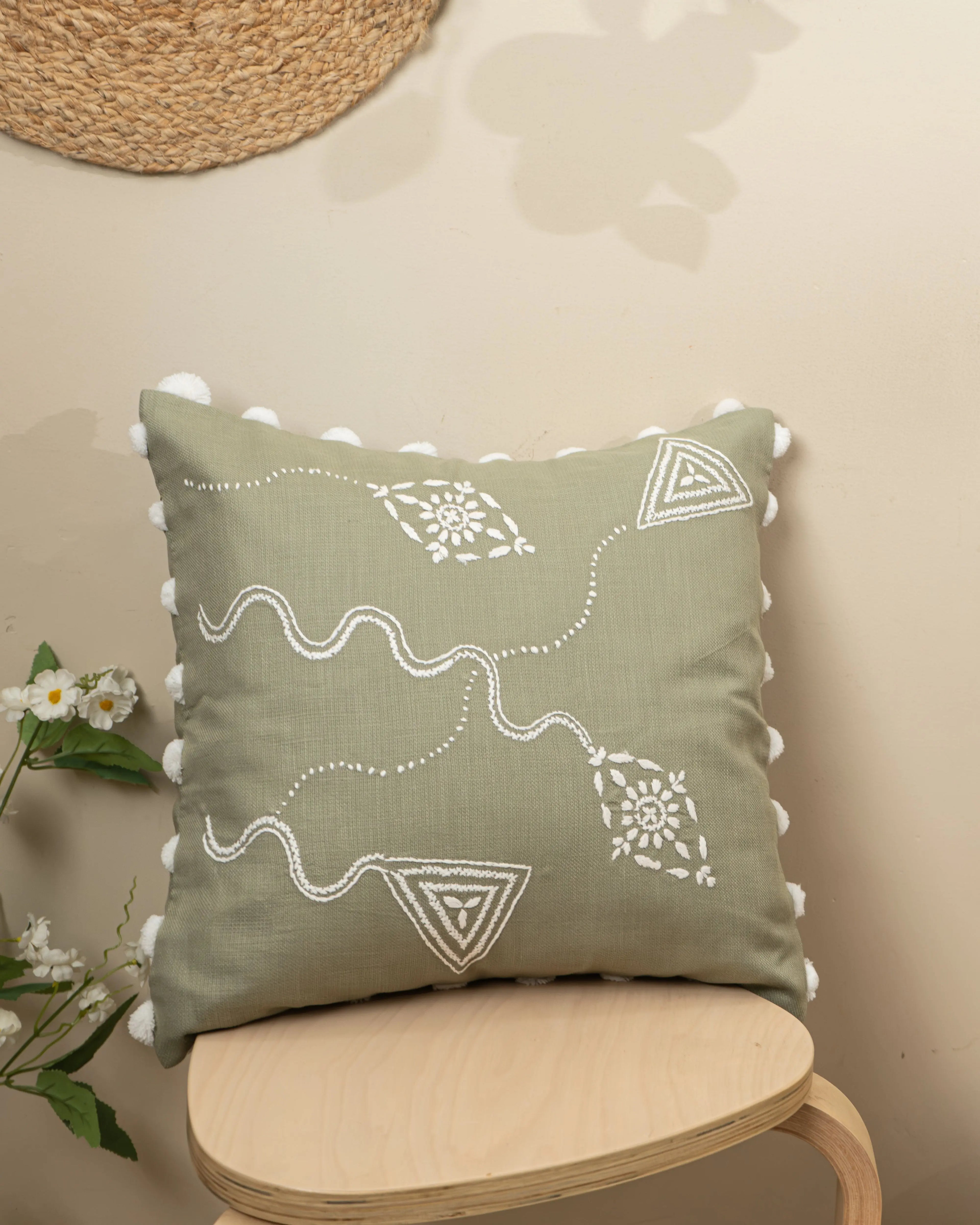 Enhance Your Home Decor with Patangbazi Chikan Cushion Covers Sukhara