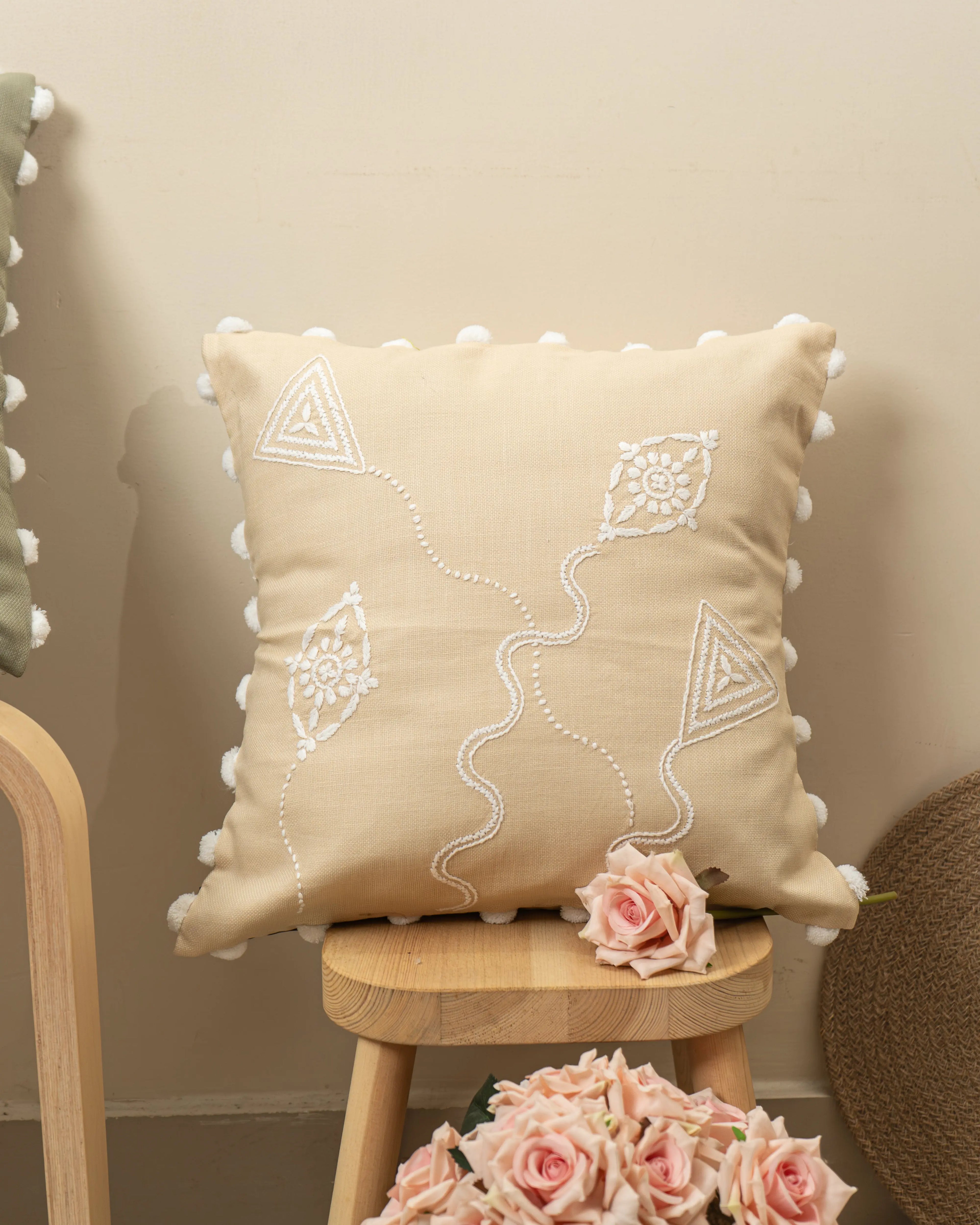 Enhance Your Home Decor with Patangbazi Chikan Cushion Covers Sukhara