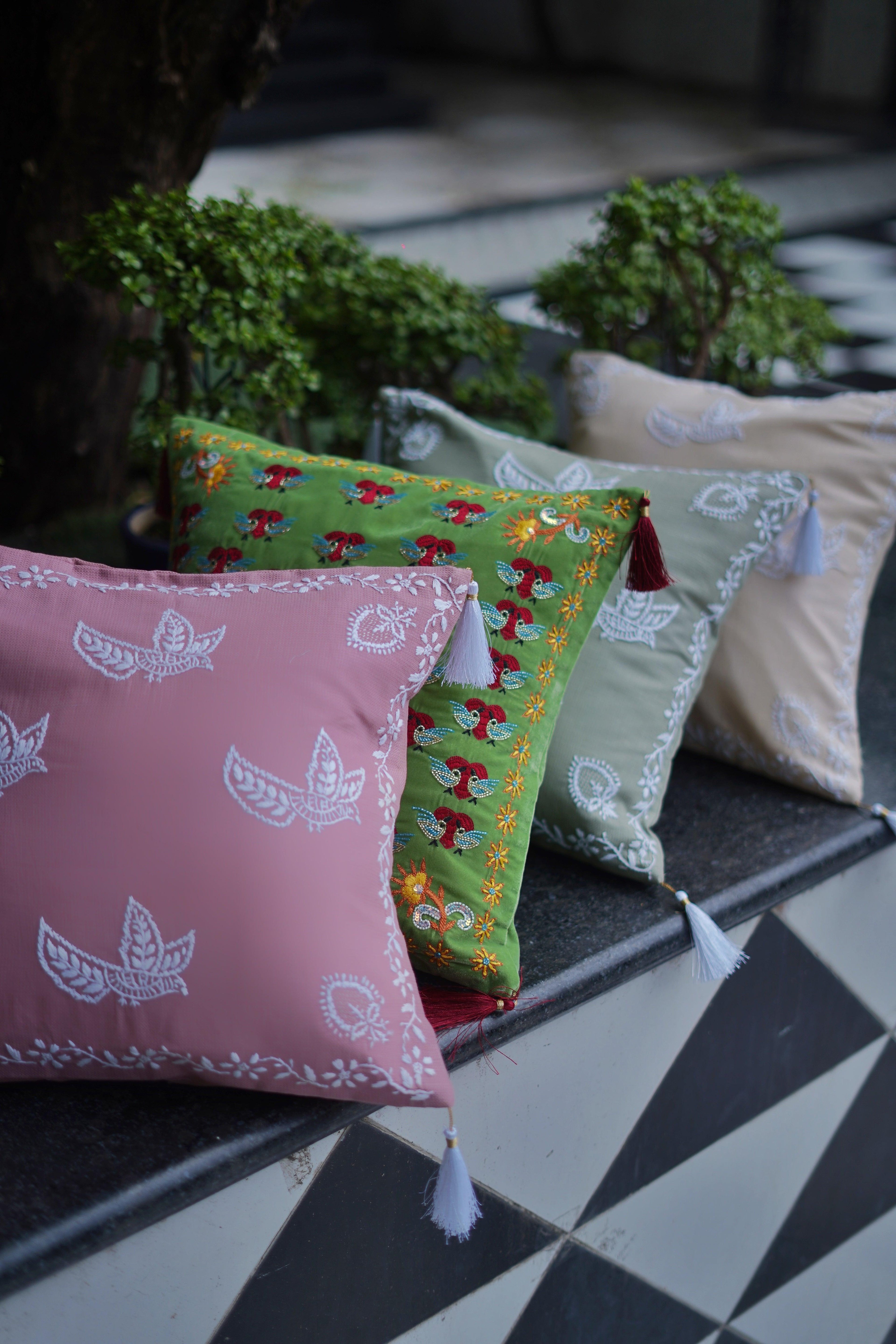 Luxury living room decor with Sukhara's exquisite cushion covers and furnishings