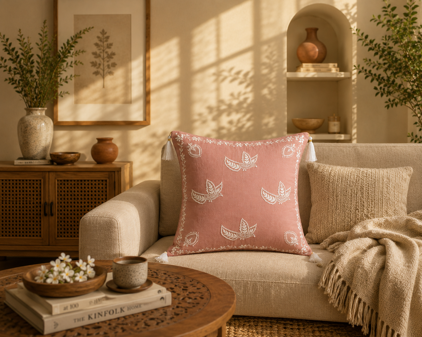 Traditional Indian Cushion Covers with Intricate Embroidery – Manmohak Collection | Sukhara