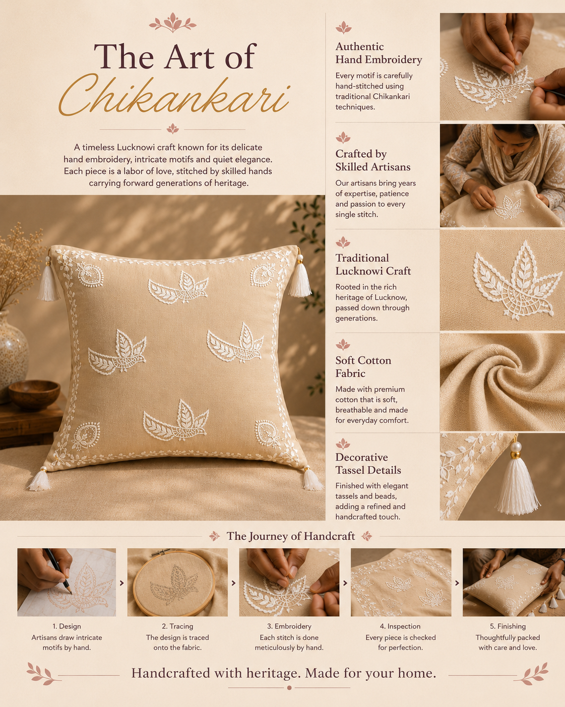 Traditional Indian Cushion Covers with Intricate Embroidery – Manmohak Collection | Sukhara
