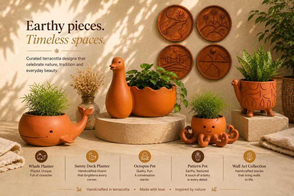 Battu Terracotta Planter