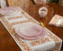 "Kesariya Bloom" – Handmade Jaipuri Block Print Cotton Dining Mats With Runner Set SUKHARA HOME and LIFESTYLE