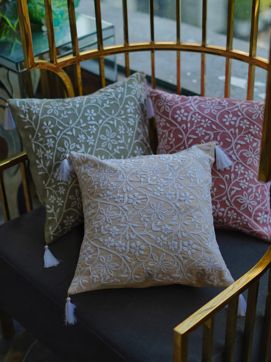 Discover-Chikankari-Elegance-Handcrafted-Luxury-Decor SUKHARA HOME and LIFESTYLE