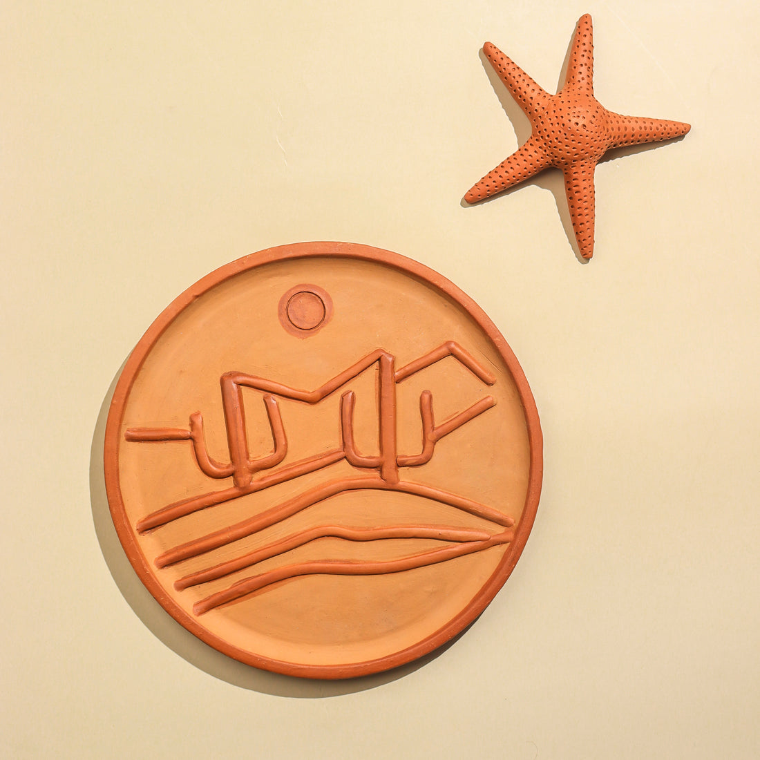 Gaonscape – Handmade Terracotta Wall Plate (Village Art Decor | 10 Inch)