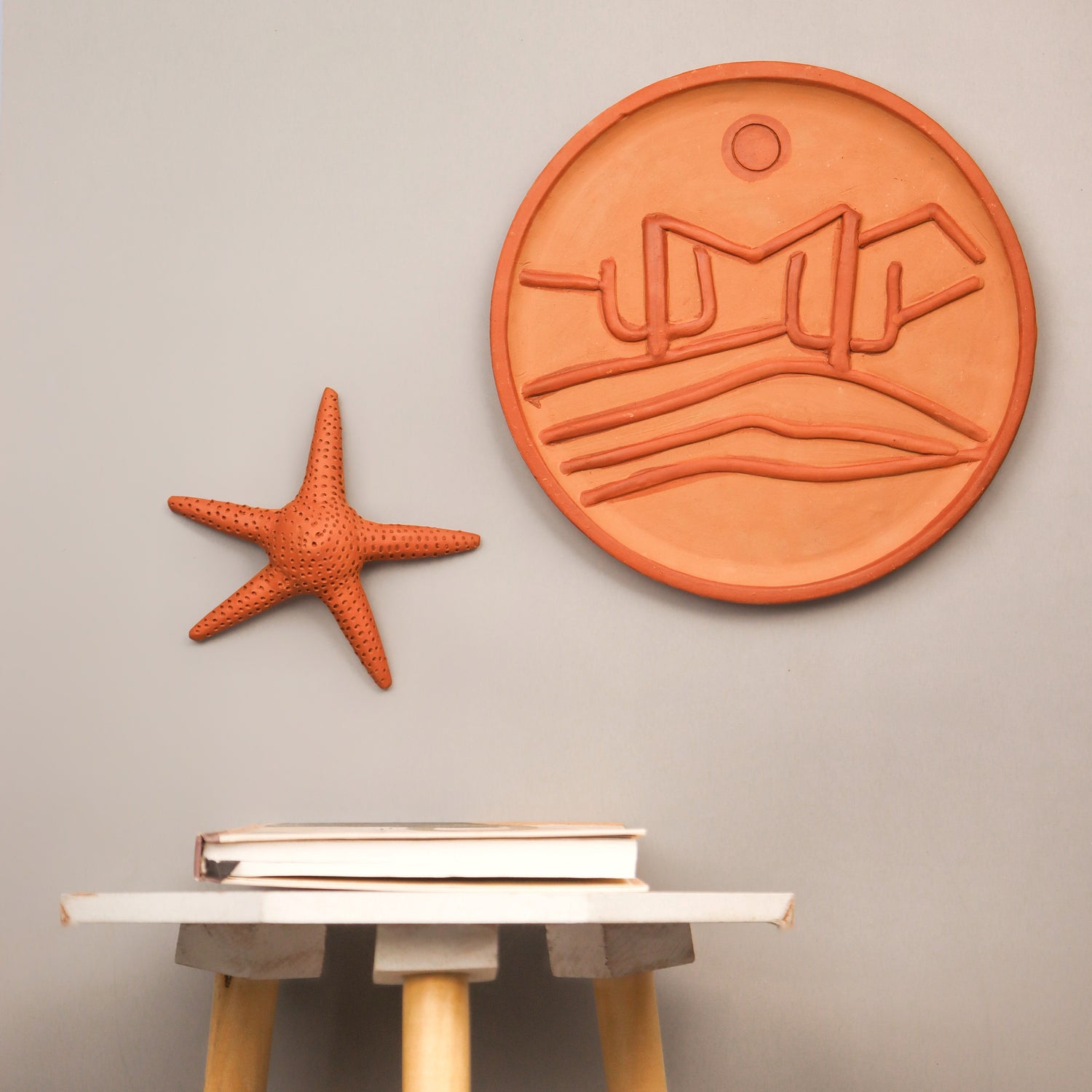 Gaonscape – Handmade Terracotta Wall Plate (Village Art Decor | 10 Inch)