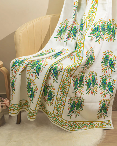 Jaipuri Print Curtains – Handmade Cotton Block Print Curtains 7 Ft