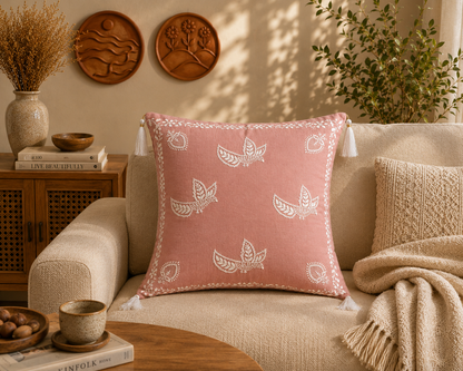 Traditional Indian Cushion Covers with Intricate Embroidery – Manmohak Collection | Sukhara