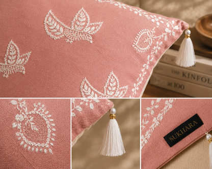 Traditional Indian Cushion Covers with Intricate Embroidery – Manmohak Collection | Sukhara