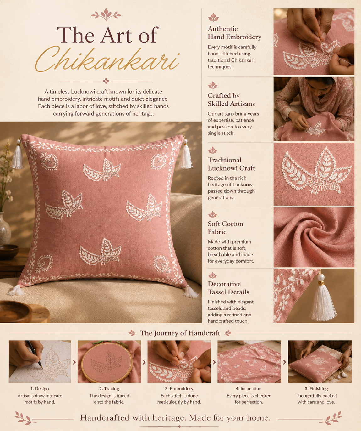 Traditional Indian Cushion Covers with Intricate Embroidery – Manmohak Collection | Sukhara