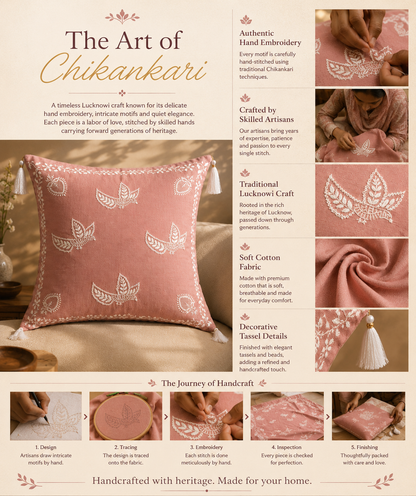 Traditional Indian Cushion Covers with Intricate Embroidery – Manmohak Collection | Sukhara