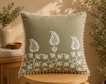 Chikankari Cushion Covers – Aam Ke Bagh Collection | Sukhara