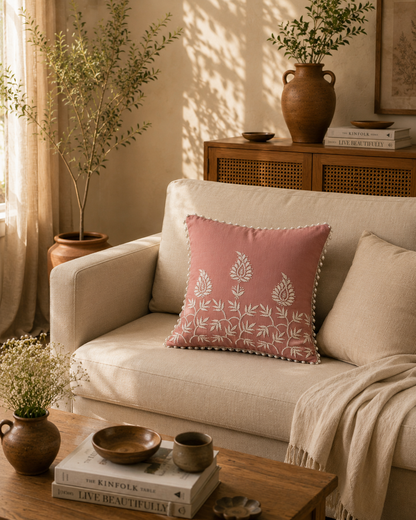 Chikankari Cushion Covers – Aam Ke Bagh Collection | Sukhara