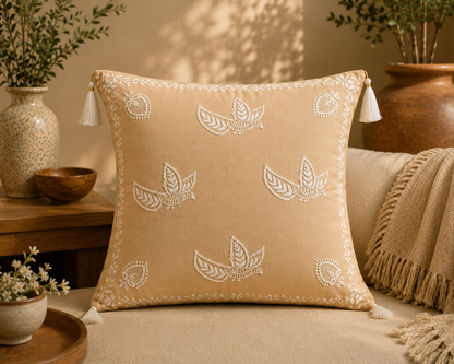 Traditional Indian Cushion Covers with Intricate Embroidery – Manmohak Collection | Sukhara
