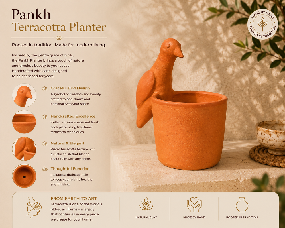 Pankh Terracotta Planter