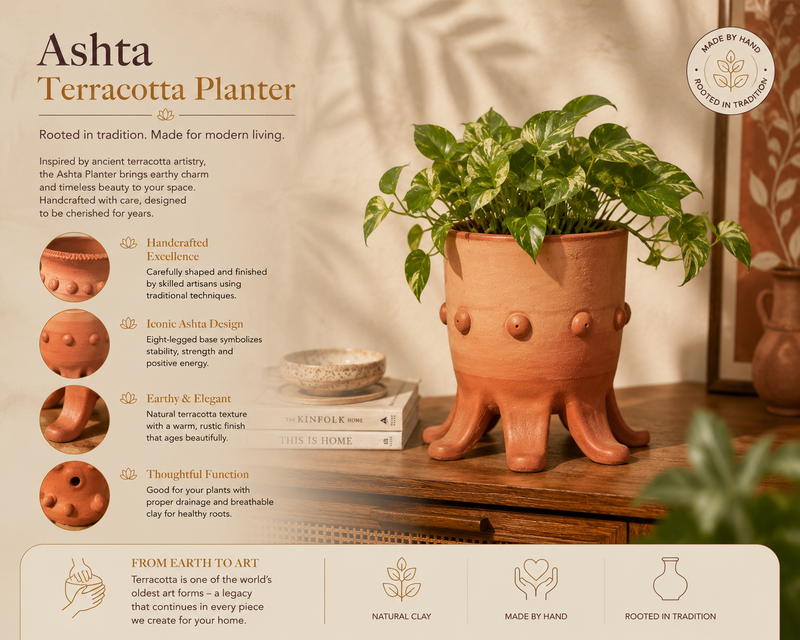 Ashta Terracotta Planter
