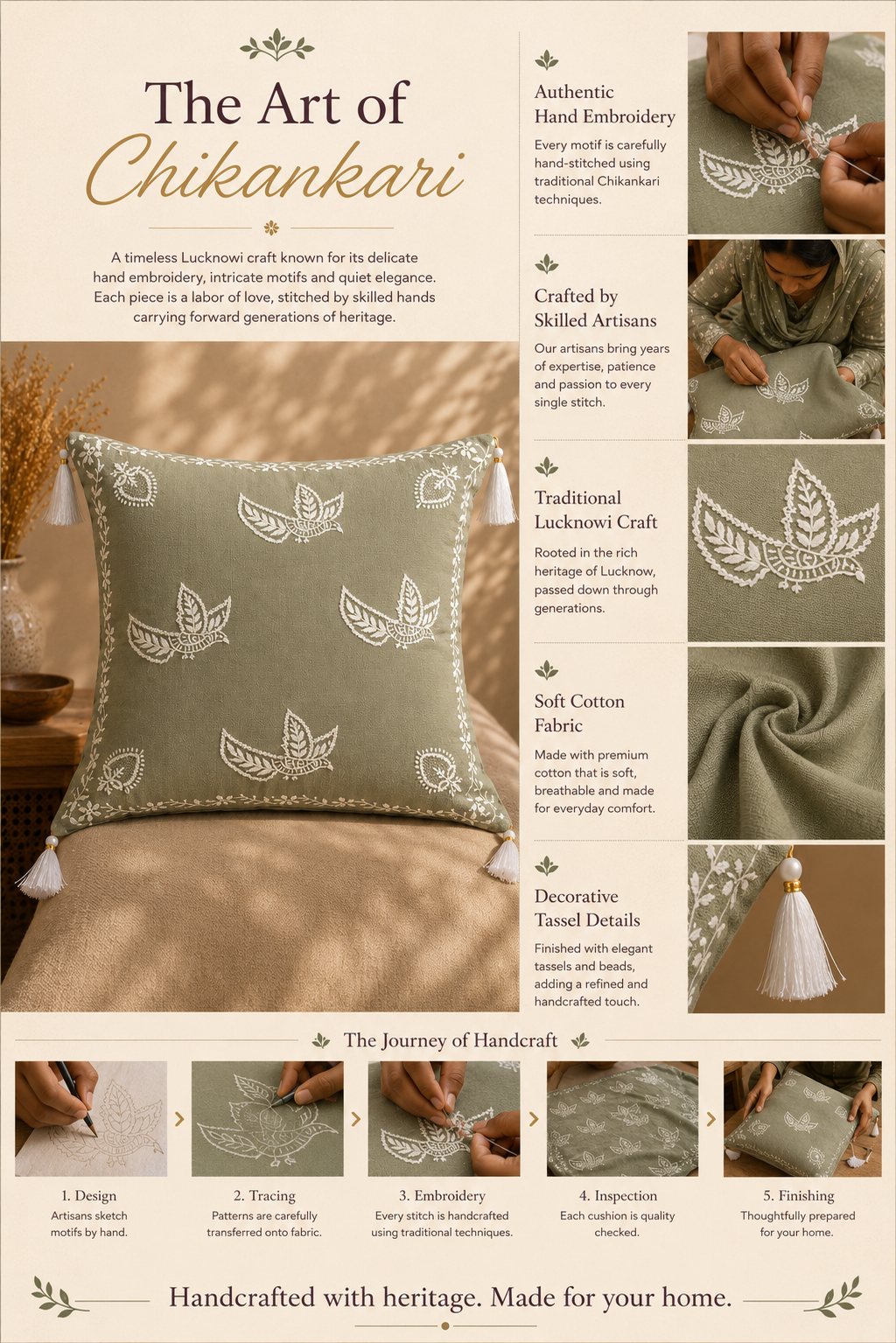 Traditional Indian Cushion Covers with Intricate Embroidery – Manmohak Collection | Sukhara