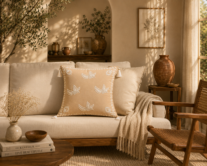 Traditional Indian Cushion Covers with Intricate Embroidery – Manmohak Collection | Sukhara