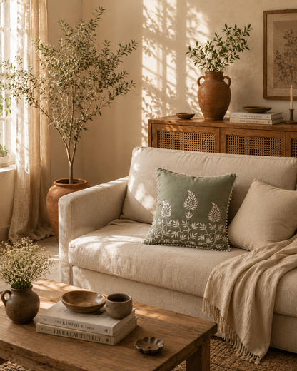 Chikankari Cushion Covers – Aam Ke Bagh Collection | Sukhara