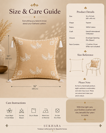 Traditional Indian Cushion Covers with Intricate Embroidery – Manmohak Collection | Sukhara